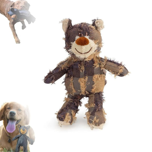 2025 New Unbreaka-Bear™ for Heavy Chewers Indestructible Unbreak a Bear Dog Toy Mighty Bear 2.0 Dog Toy Petsboro Bite Force Dog Toy Squeaky Dog Toys for Aggressive Chewers(C-28cm/11in)